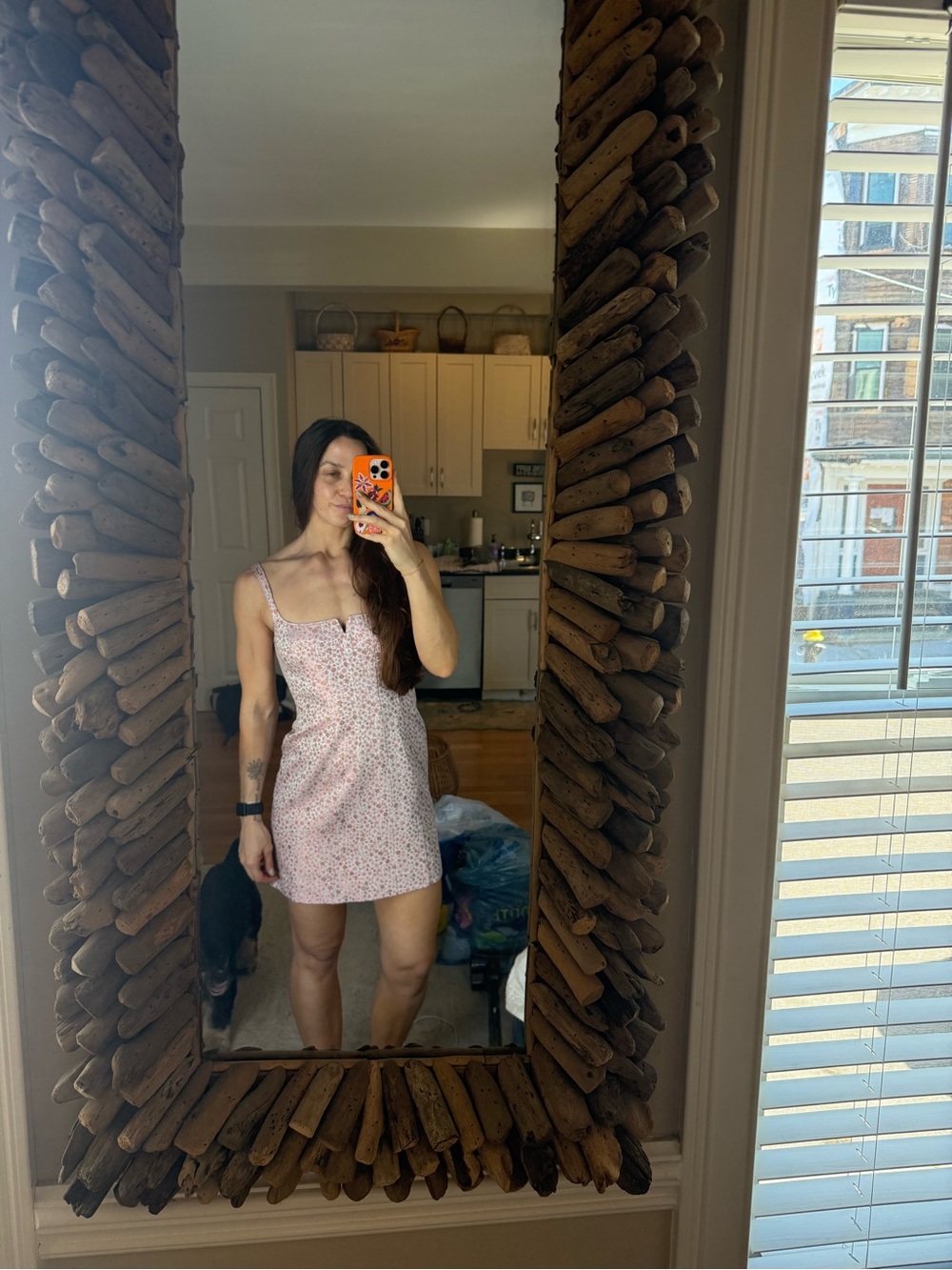 cinq a sept Pink Floral Mini Dress